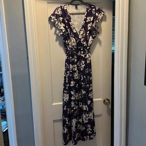 Floral Maxi Wrap dress